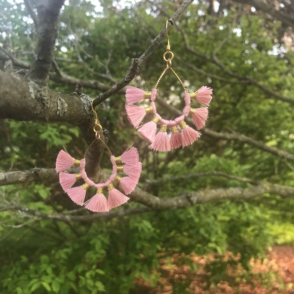 Boho Tassel Flare Earrings - Picture 5 of 5